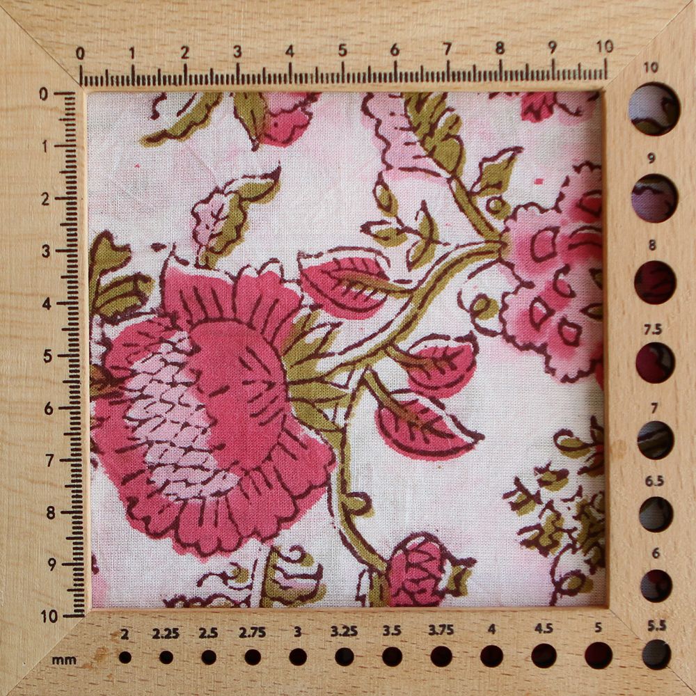 Arya - Tissu indien coton imprimé main Hand Block Artisanal