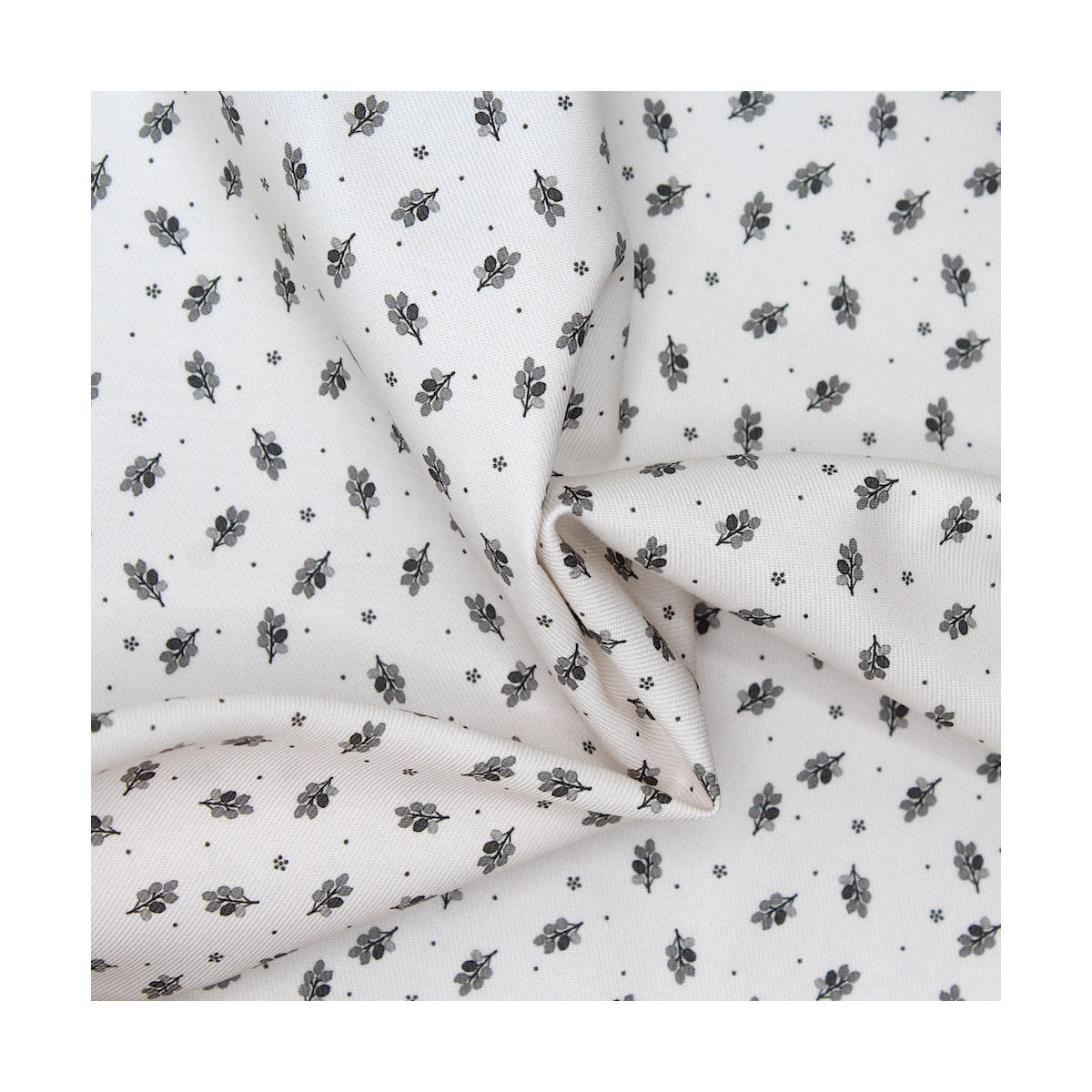 Tissu twill de coton organique imprimé