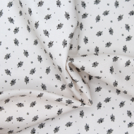 Tissu twill de coton organique imprimé