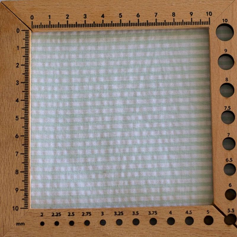 Seersucker / Coton gaufré rayures blanc et vert d'eau