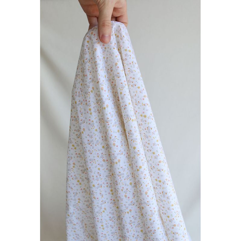 Otis - Popeline de coton BIO imprimé petits canards