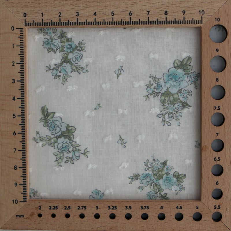 copy of Coline - Plumetis de coton imprimé fleuri menthe et rose