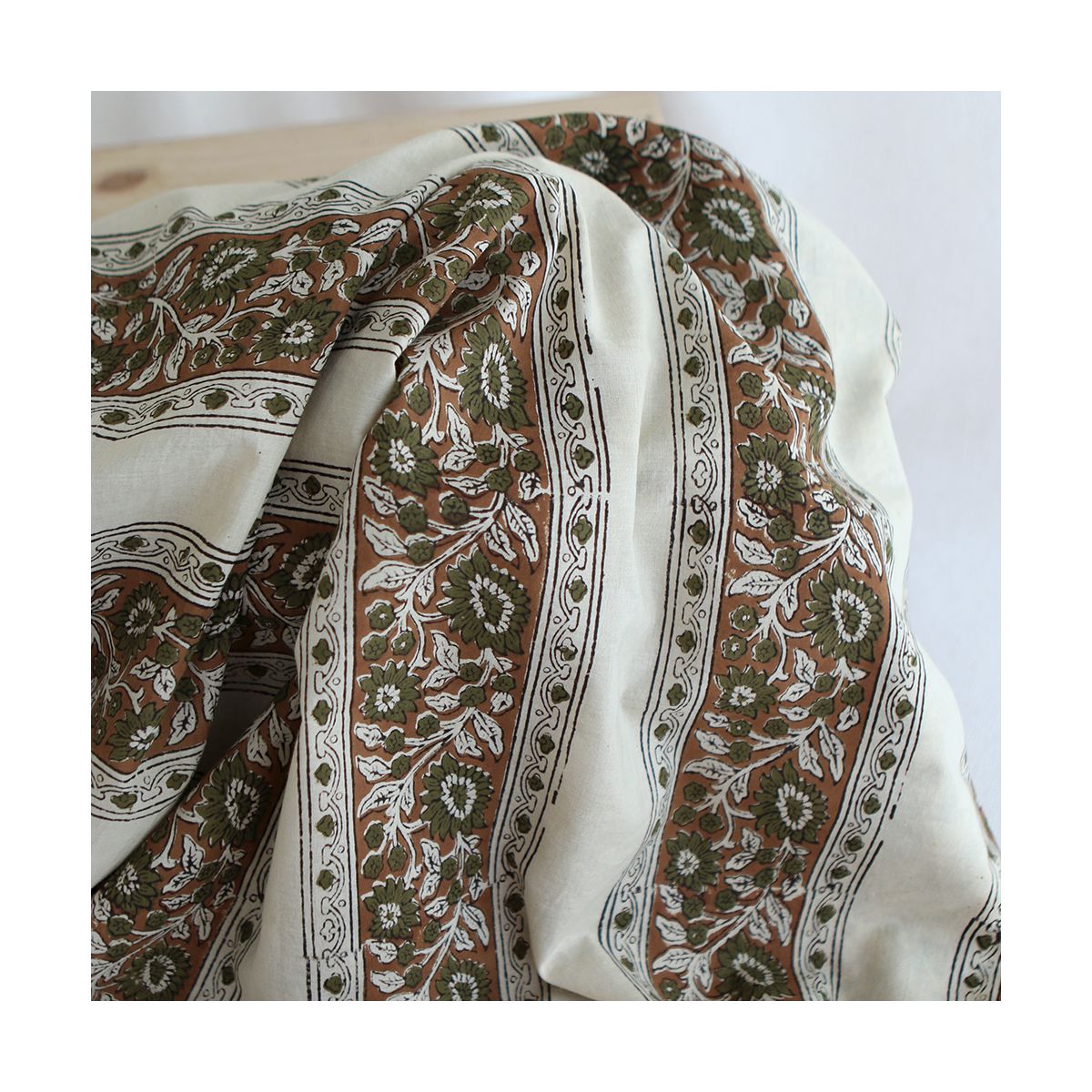 Neela B - Tissu indien coton hand block traditionnel