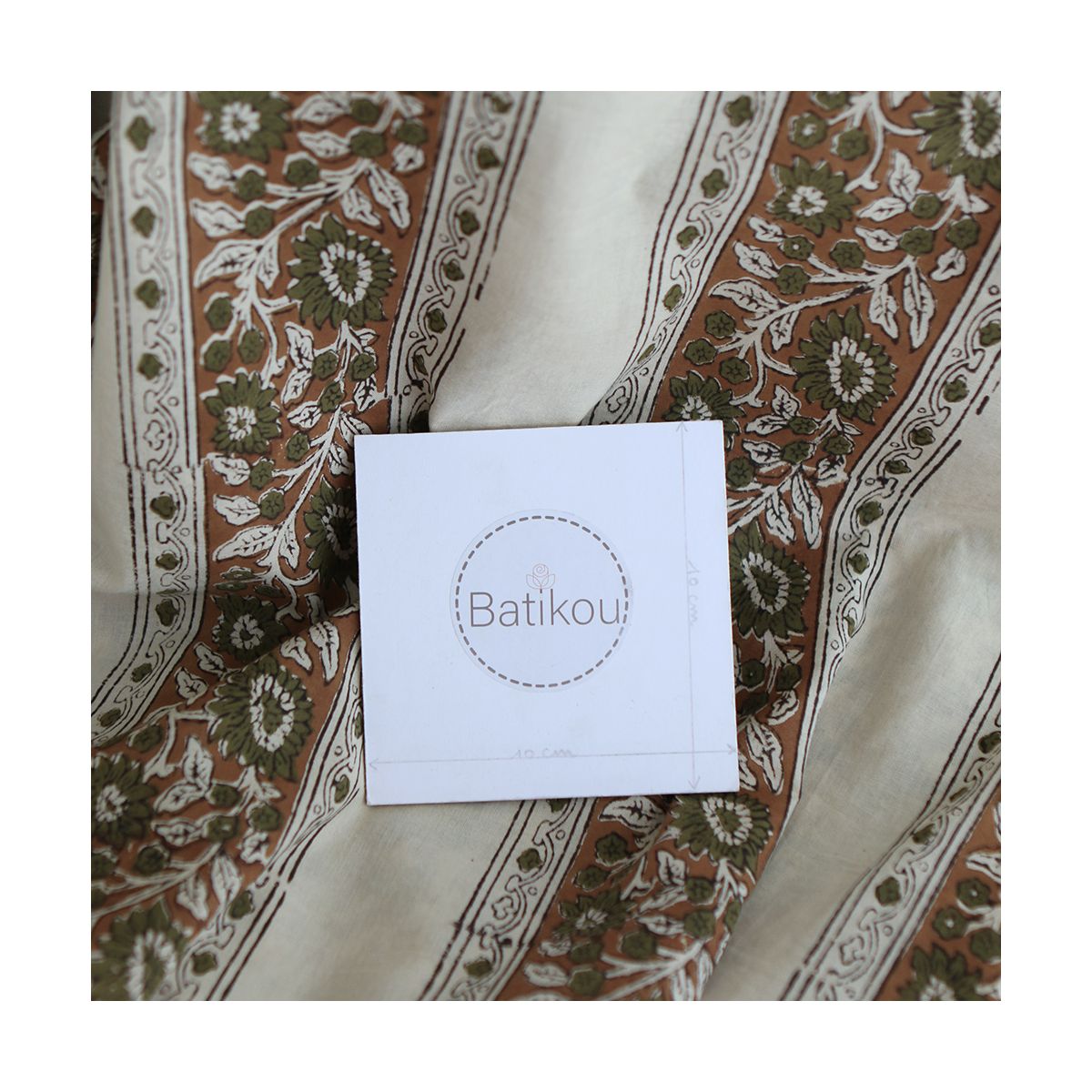 Neela B - Tissu indien coton hand block traditionnel