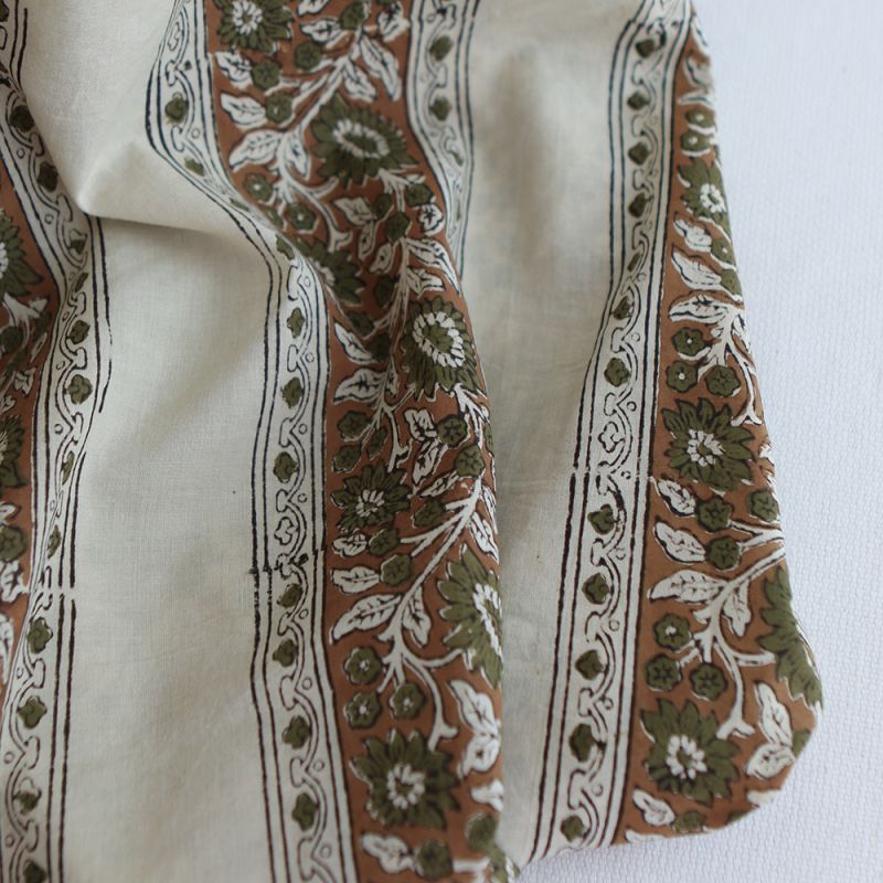 Neela B - Tissu indien coton hand block traditionnel