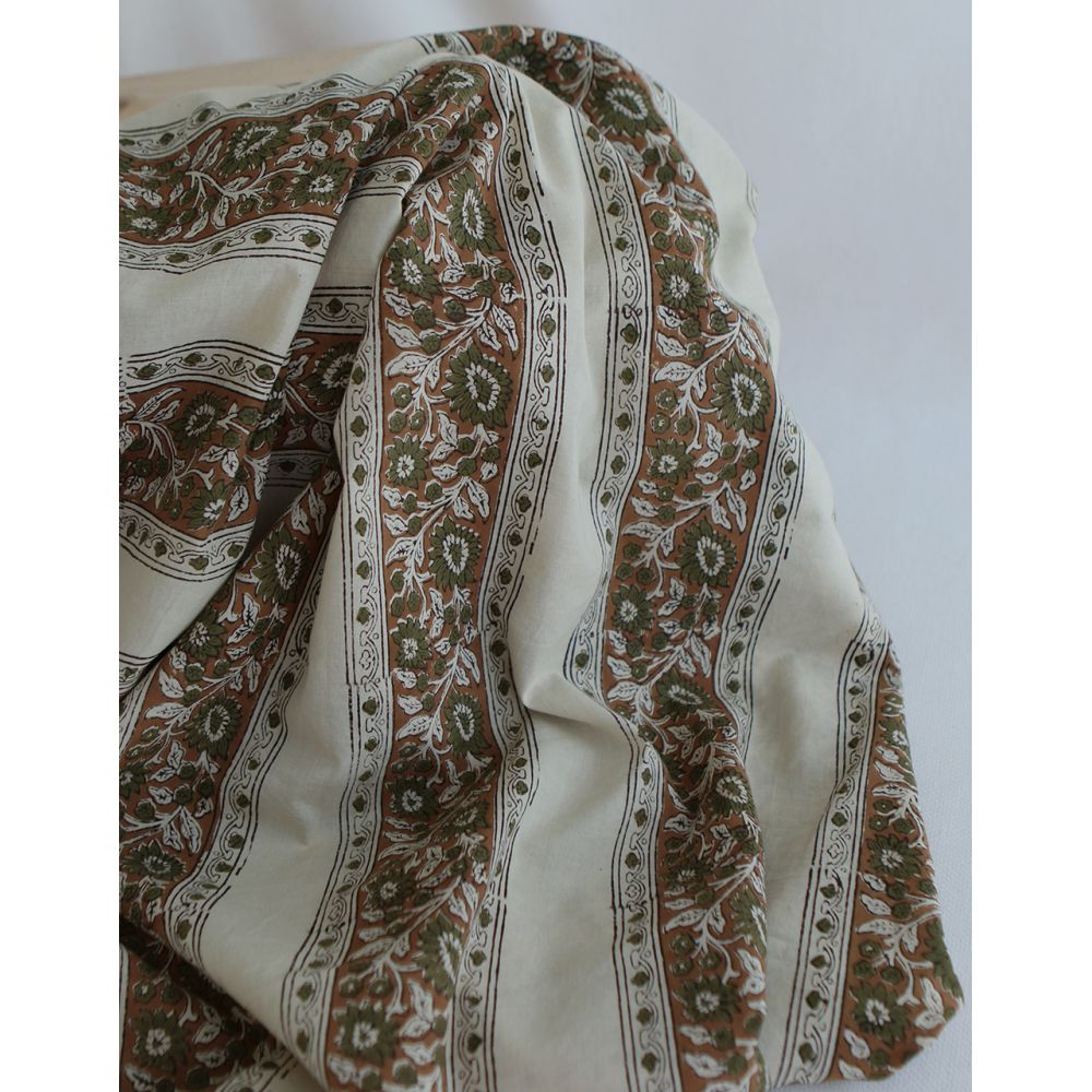 Neela B - Tissu indien coton hand block traditionnel