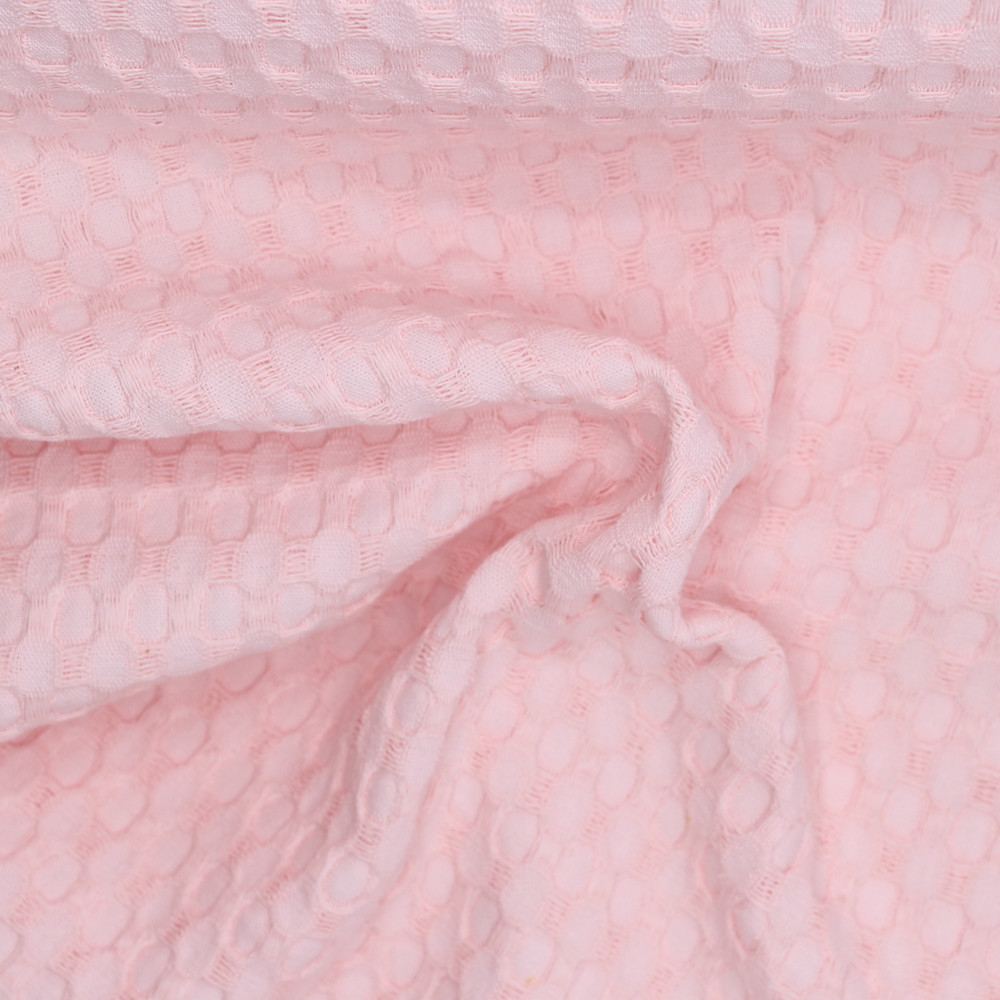 Coton nid d'abeille XL coloris rose nude