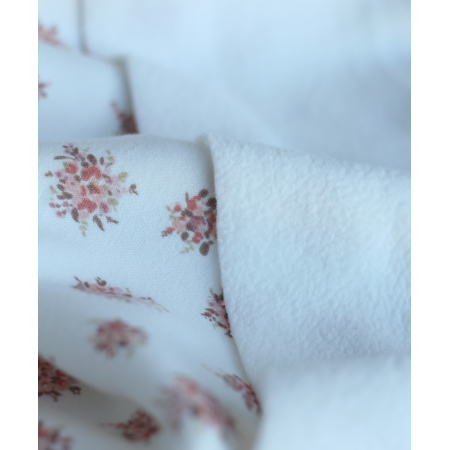 Mona - Sweat mélange de coton gratté chaud motif fleuri Qualité Oeko-tex - 2 Mona - Sweat mélange de coton gratté chaud motif fleuri Qualité Oeko-tex - 2