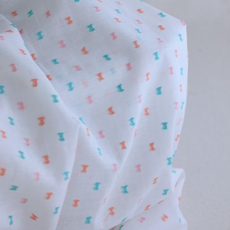 Plumetis coton multicolore Plumetis coton multicolore