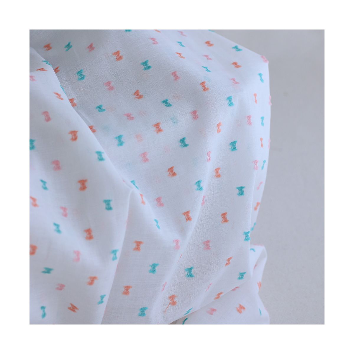 Plumetis coton multicolore Plumetis coton multicolore
