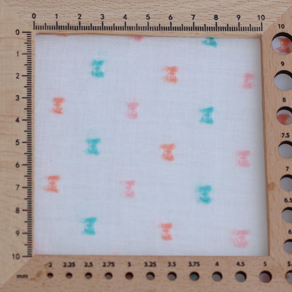 Plumetis coton multicolore