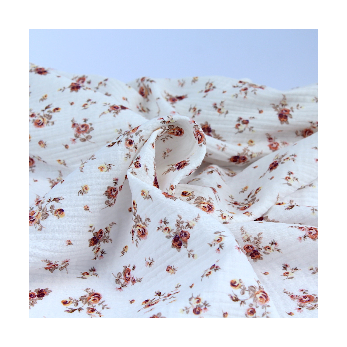 Nina - Double gaze de coton BIO motif exclusif Tissus issus de l'agriculture biologique  - 5 Nina - Double gaze de coton BIO motif exclusif Tissus issus de l'agriculture biologique  - 5