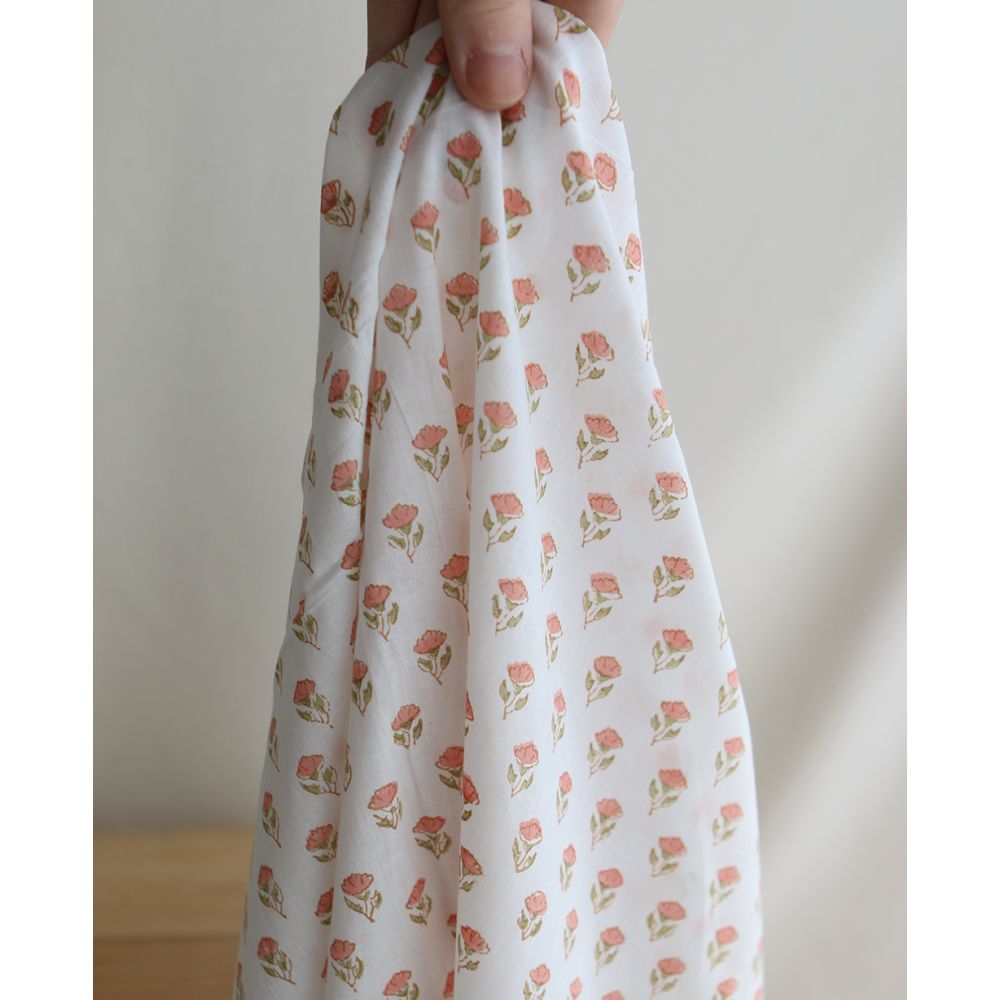 Anika B - Tissu indien coton hand block traditionnel