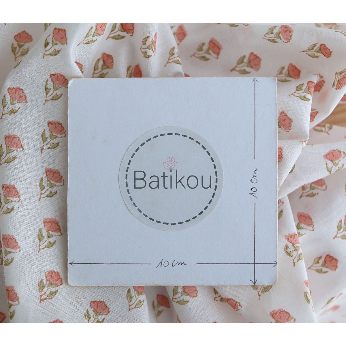 Anika B - Tissu indien coton hand block traditionnel